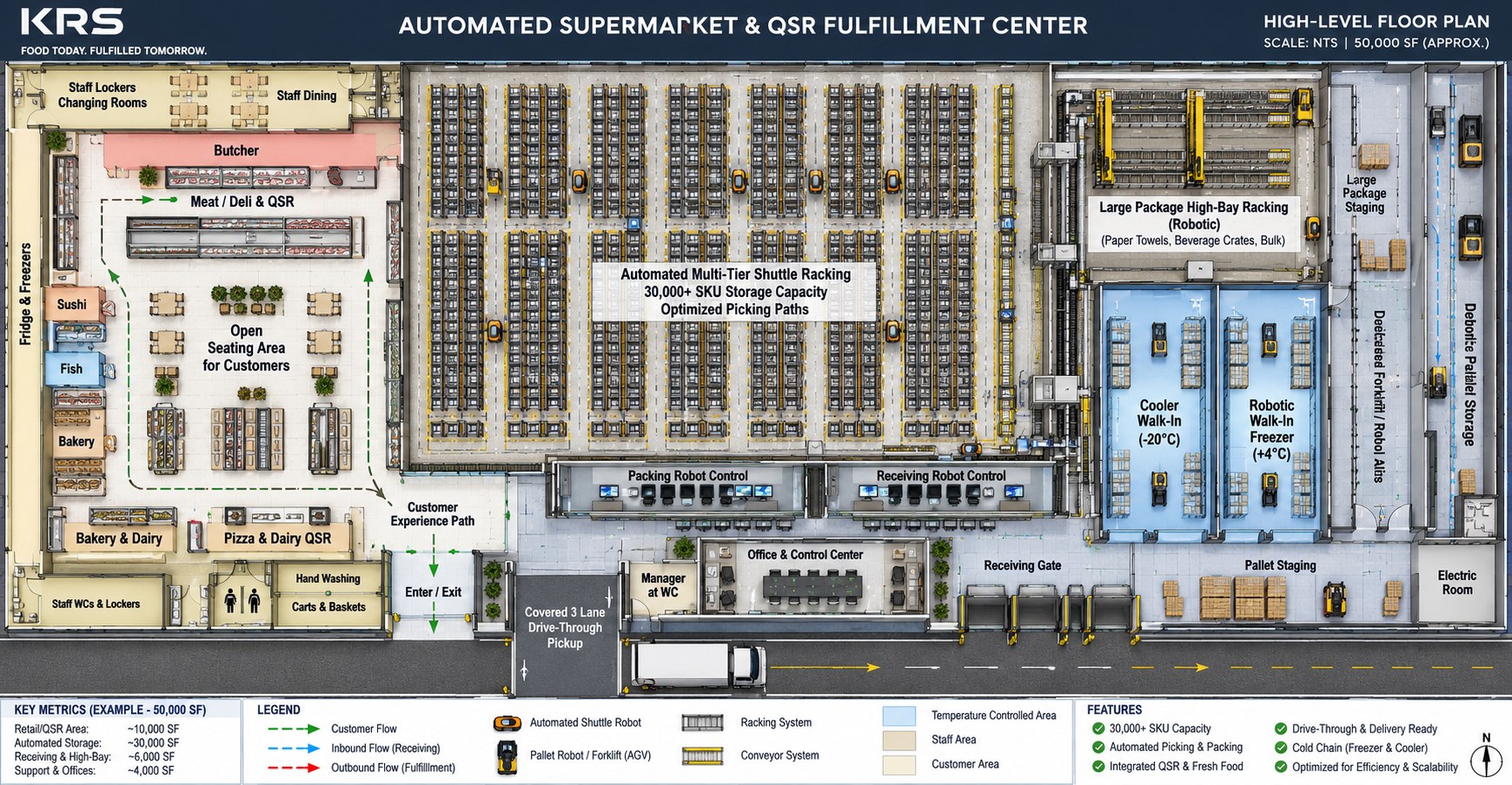 KRS Market automated supermarket floor plan